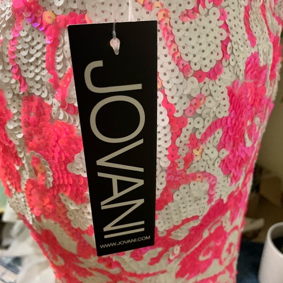 Jovani 08256A One Shoulder Sequin Gown Size 4 NWT - Picture 2 of 2